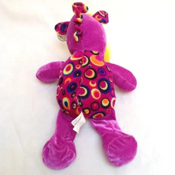 Animal Pals Monkey Plush Stuffed Animal Purple Yellow Soft Huggable Holiday Kids - Picture 4 of 10